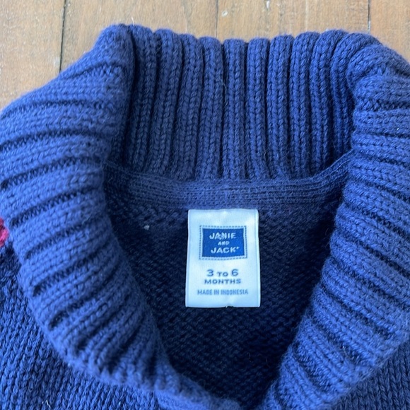 Janie and jack cowl neck cardigan grandpa sweater - Picture 3 of 5